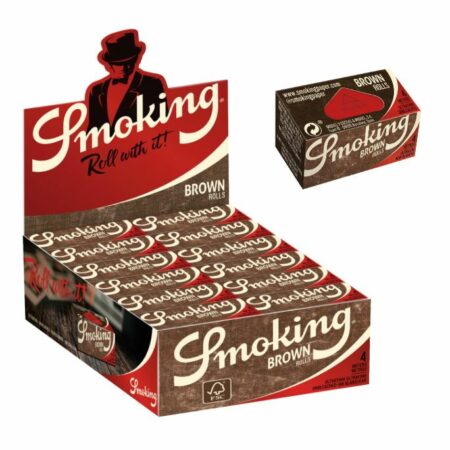 Papel Smoking browm rolls, 4 m x 44 mm