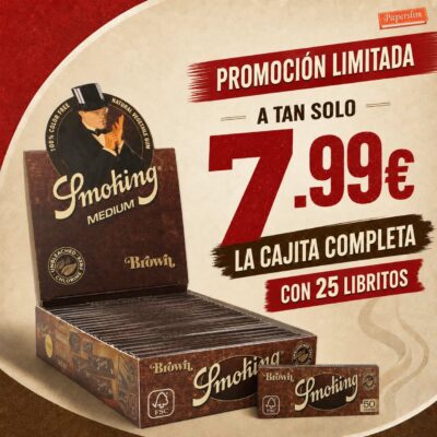 Papel Smoking brown natural medium