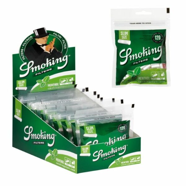 Filtros Smoking mentol slim