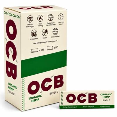 Papel ocb orgánico corto de 70mm