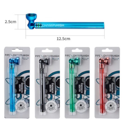 Pipas champ de cristal y metal 12,5cm