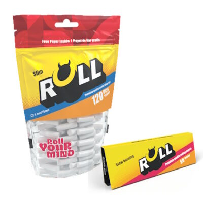 Filtros Roll Slim 120 + 50 papelillos de fumar