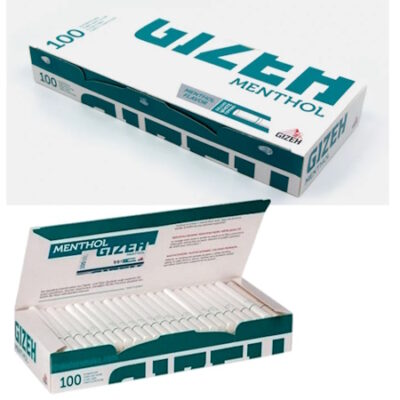 Tubos mentolados Gizeh caja de 100