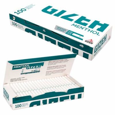 tubos mentolados marca gizeh x 100