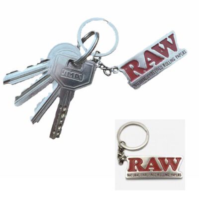 llavero de metal RAW