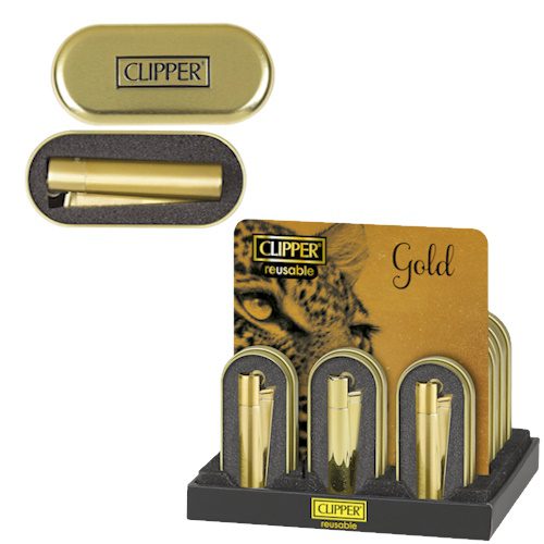Clipper metal dorado