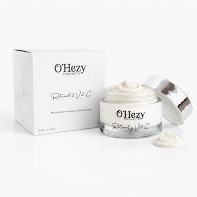 crema de rostro con retinol y vitamina c
