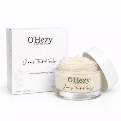Crema facial vino y pétalos de trébol rojo