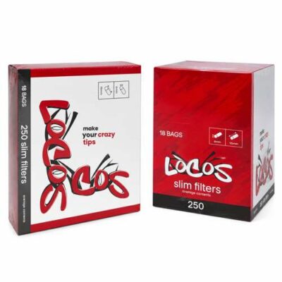 Filtros slim Locos 18 x 250 boquillas blancas