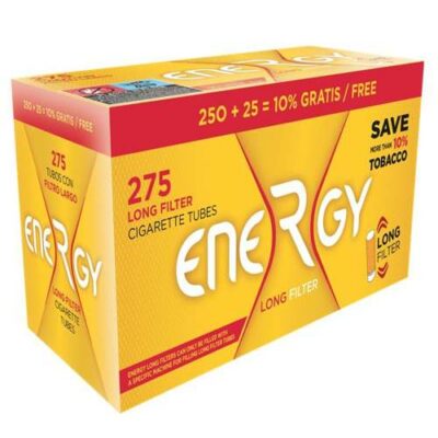Tubos Energy filtro largo 250 +25