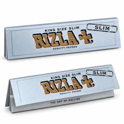 Papel ultra fino rizla plata tamaño king size